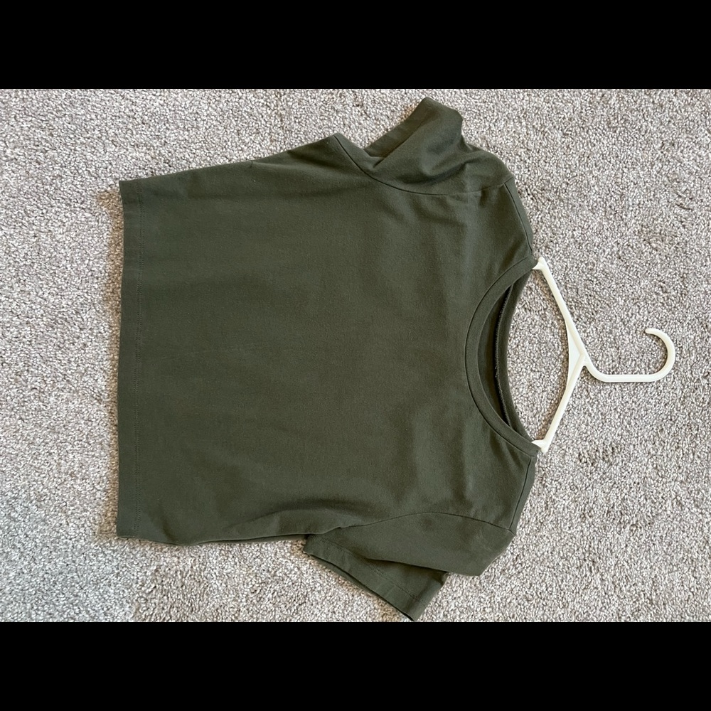 Green Crop Top
